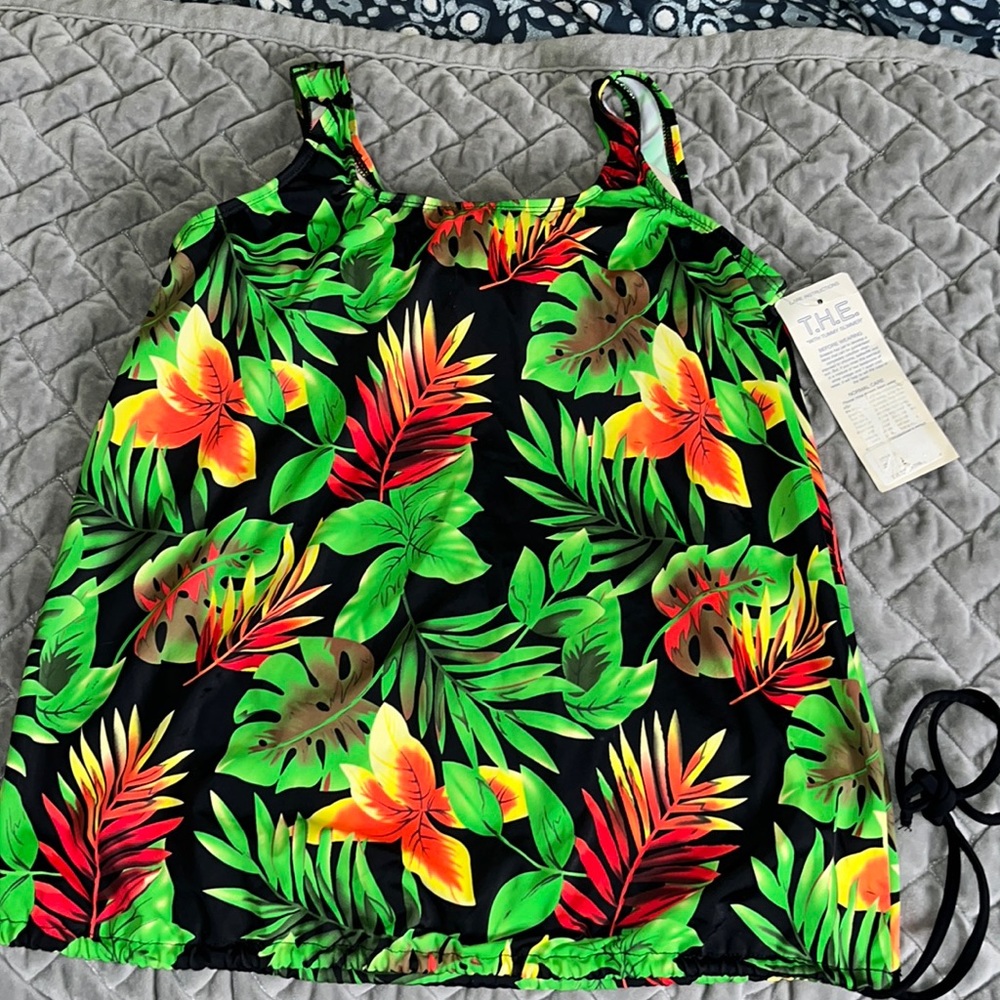 T.H.E.‎ Tankini Swim Top Swimwear Swimsuit Size 8